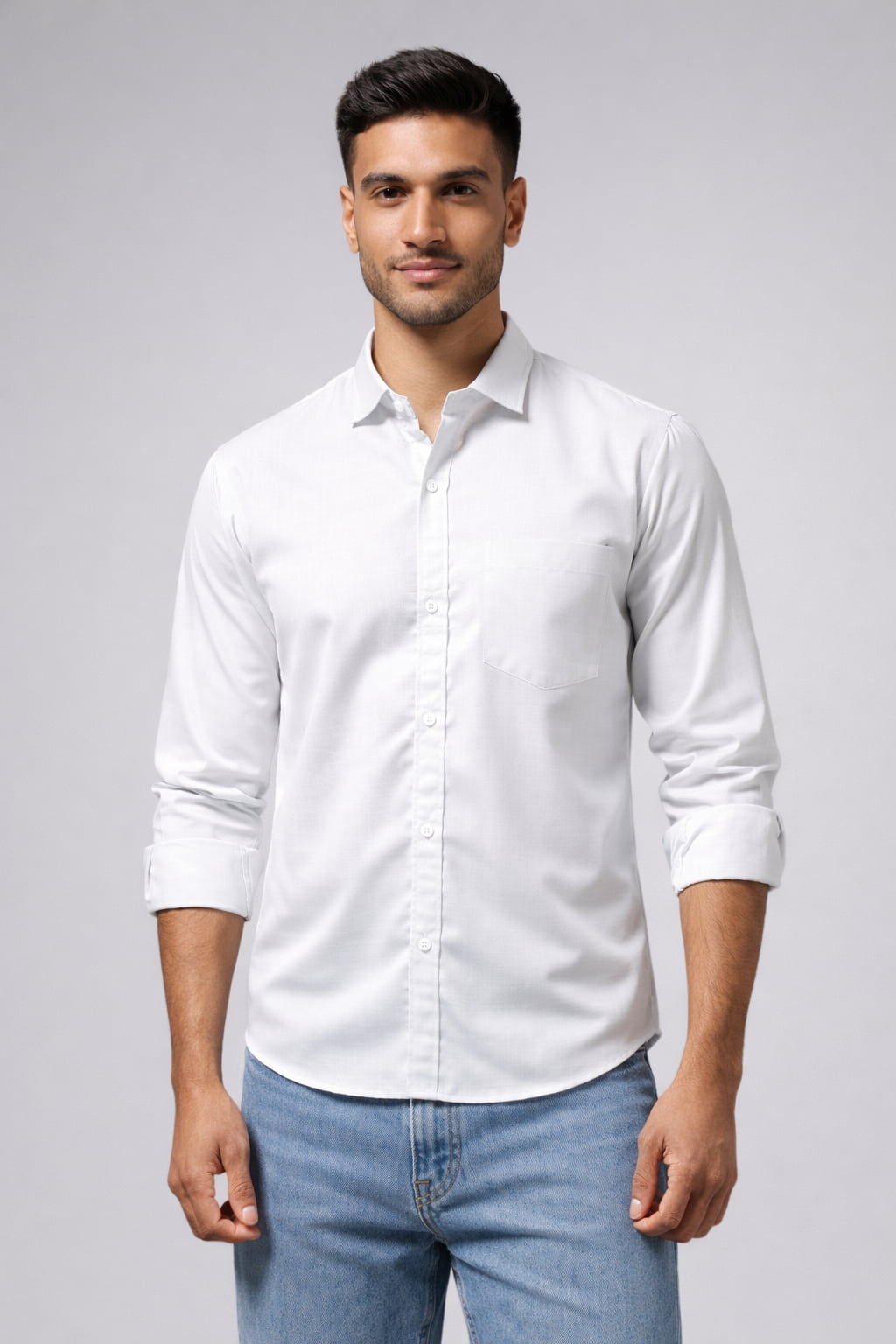 Men’s Classic White Slim Fit Shirt