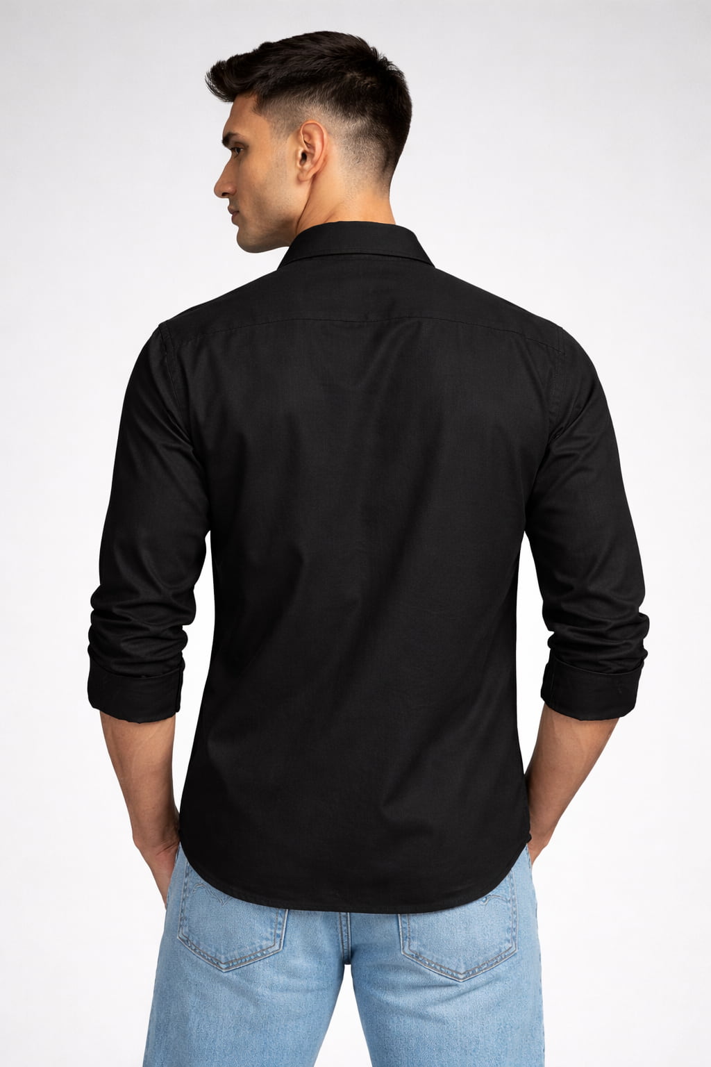Men’s Classic Black Slim Fit Shirt