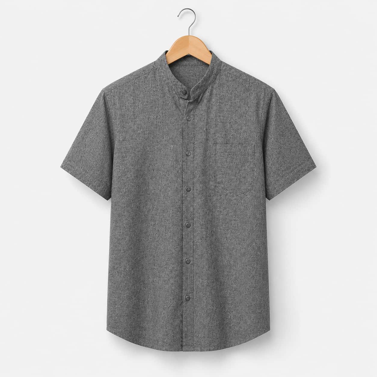 Graphite Grey Color Pure Cotton Men's Shirt