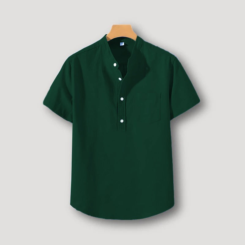 Premium Short Sleeve Green Kurta
