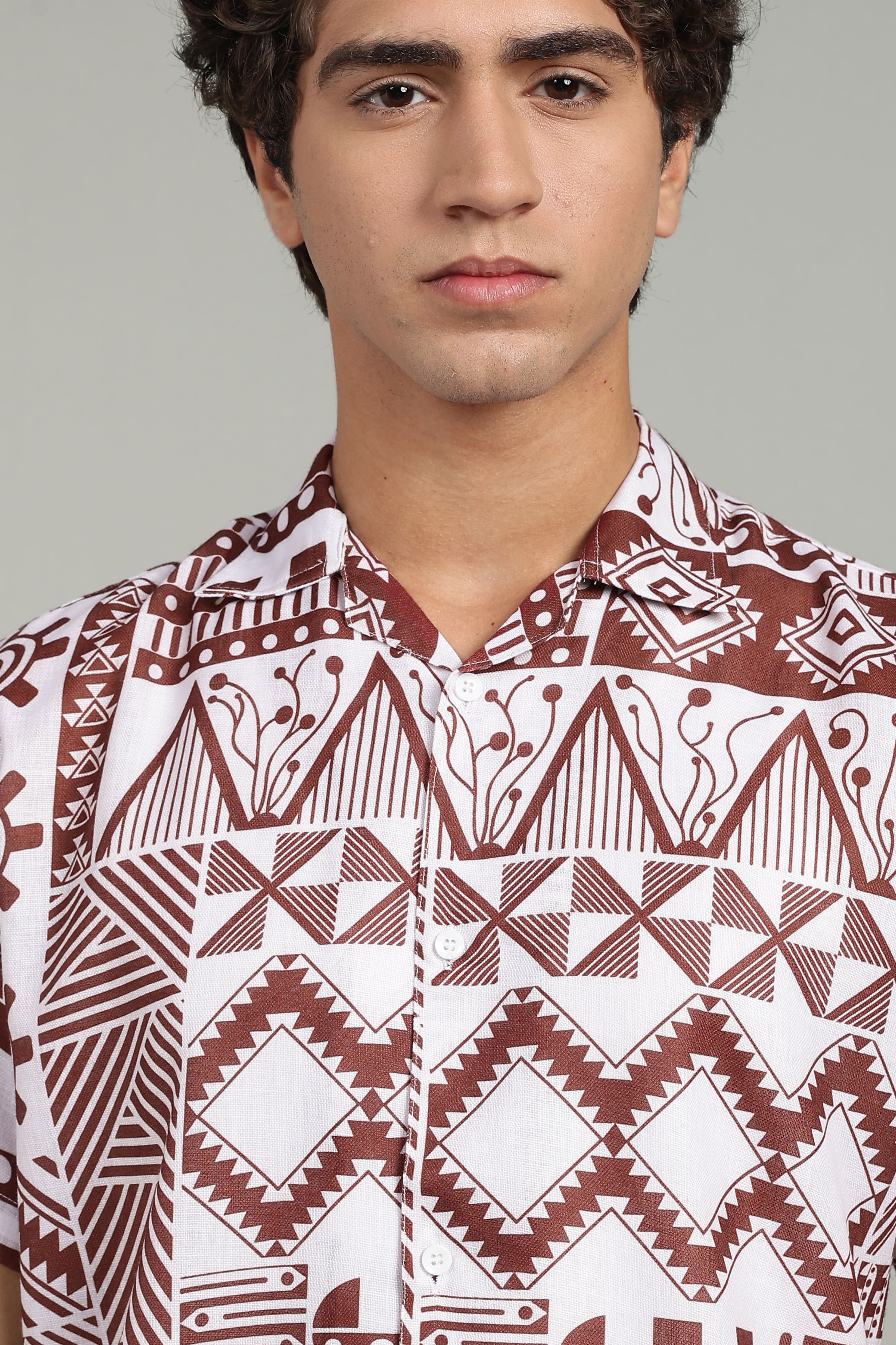 Men’s Tribal Print Casual Summer Shirt