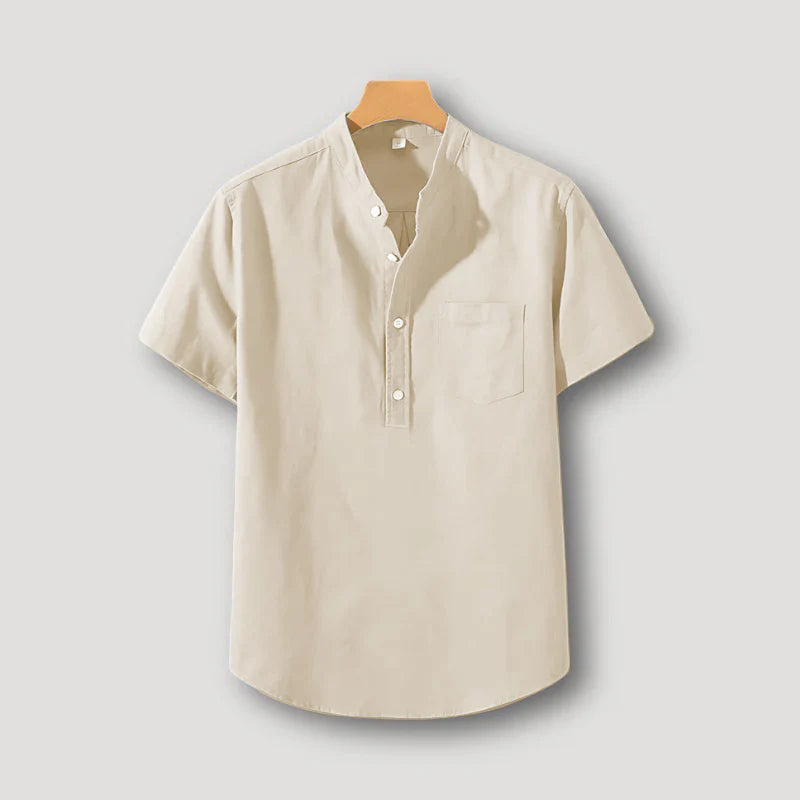 Elegant Cream Cotton Short Kurta for Men