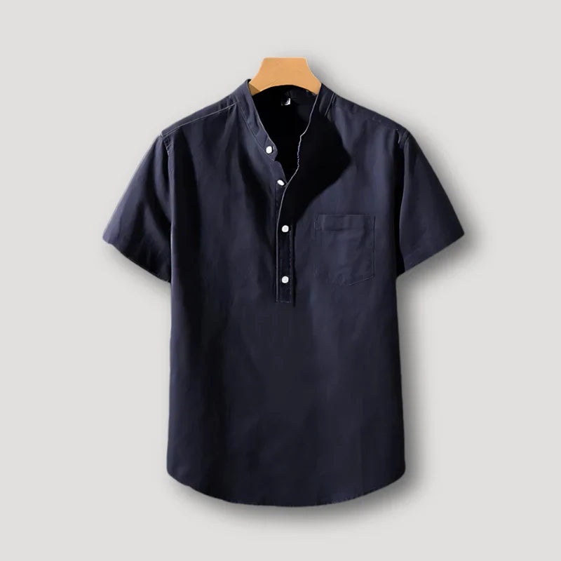 Midnight Blue Half Sleeve Kurta