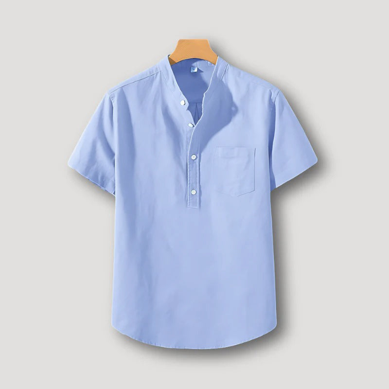 Sky Blue Cotton Short Kurta